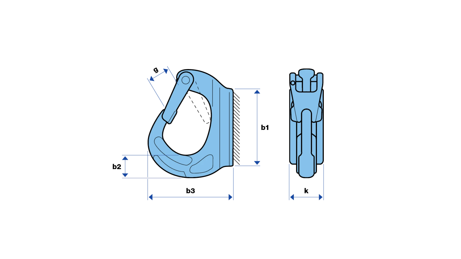 Weld-on hook type TBA