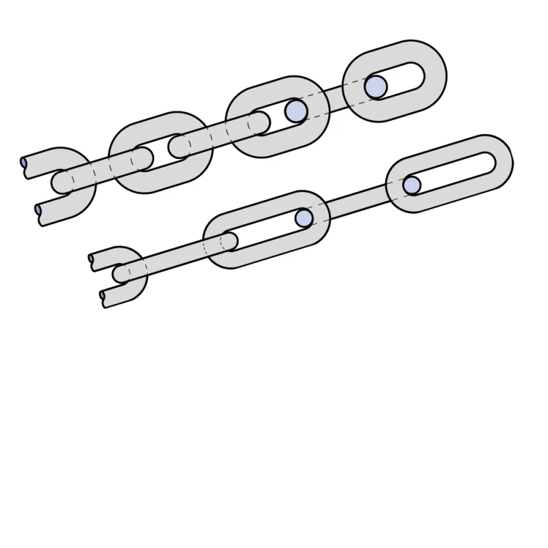 Stainless steel round chains