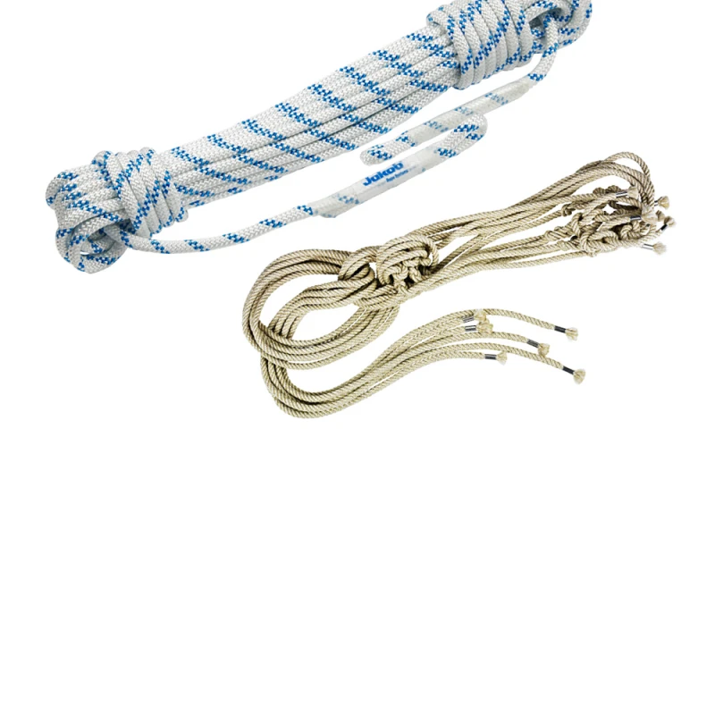 Assembled fibre ropes