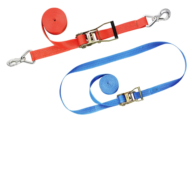 Ratchet strap assemblies