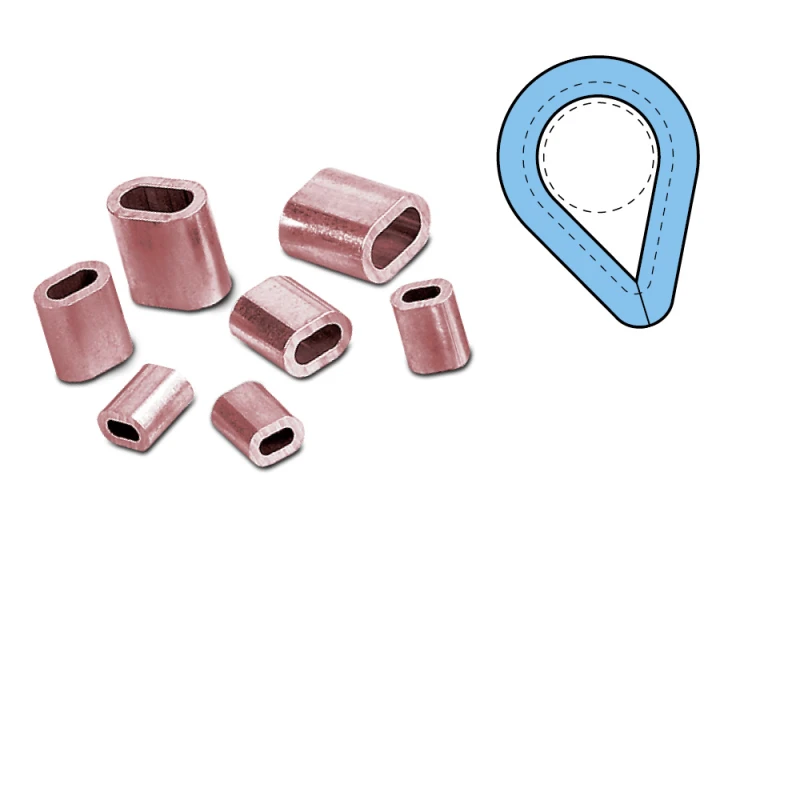 Crimping sleeves, thimbles