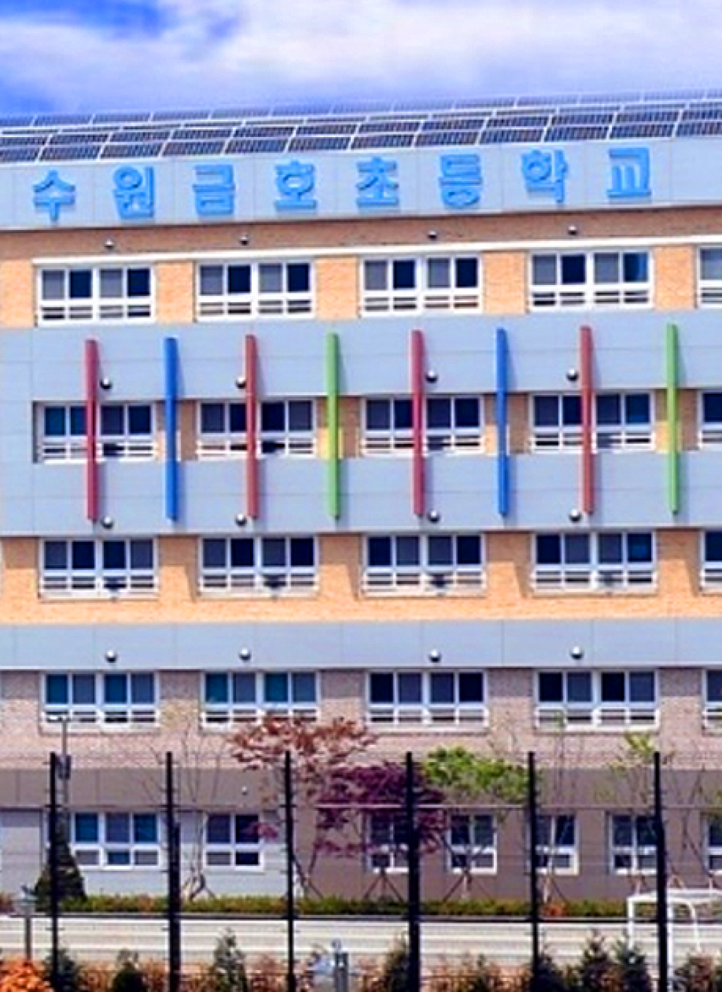 수원 금호초등학교, 추락방지망